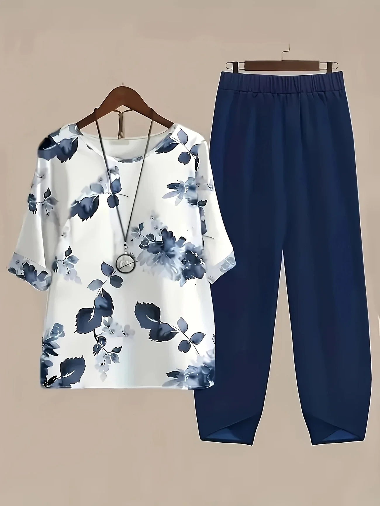 Chill Mode Co-Ord Set Half Sleeve T-shirt & Straight Leg Pant