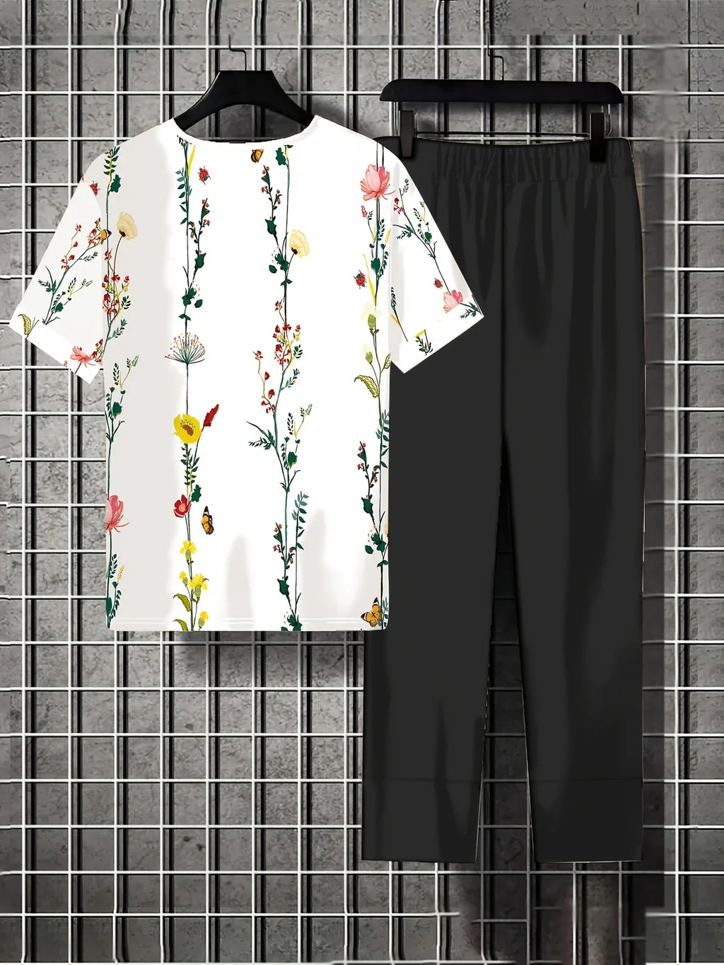 Chill Mode Co-Ord Set Half Sleeve T-shirt & Straight Leg Pant
