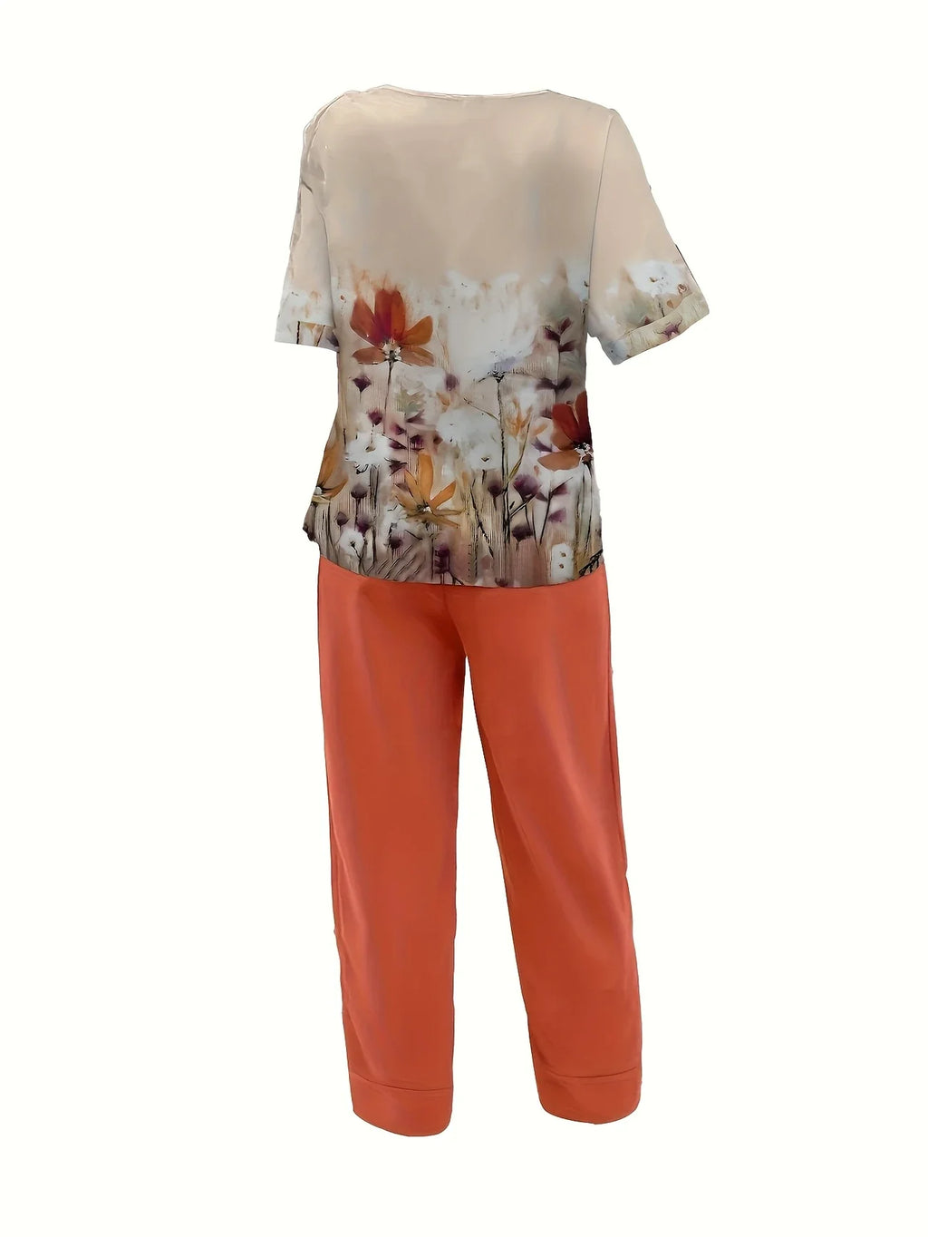 Chill Mode Co-Ord Set Half Sleeve T-shirt & Straight Leg Pant