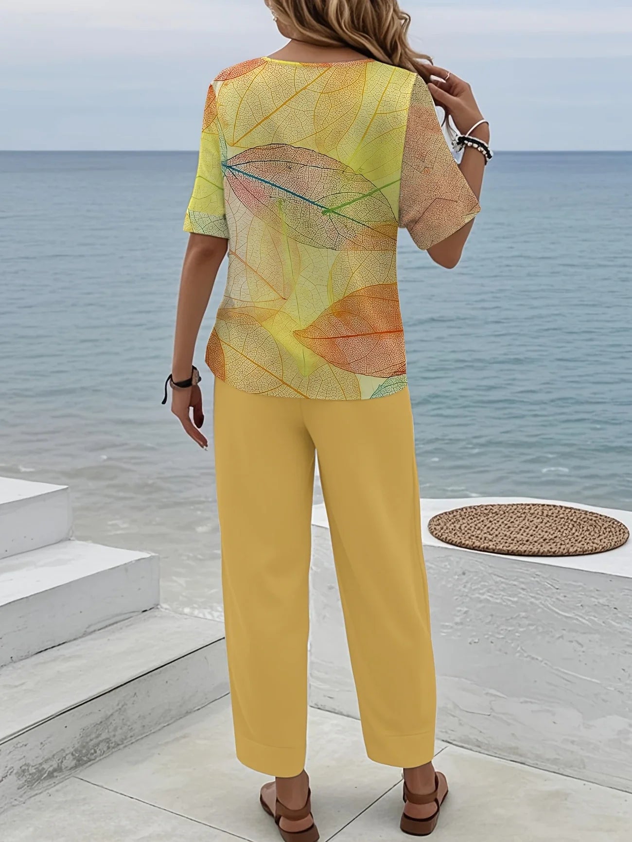 Chill Mode Co-Ord Set Half Sleeve T-shirt & Straight Leg Pant