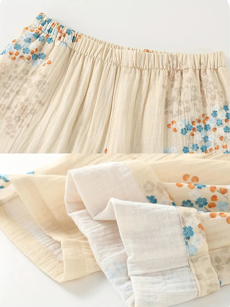 Women’s Elegant Floral Long Sleeve Pajama Set