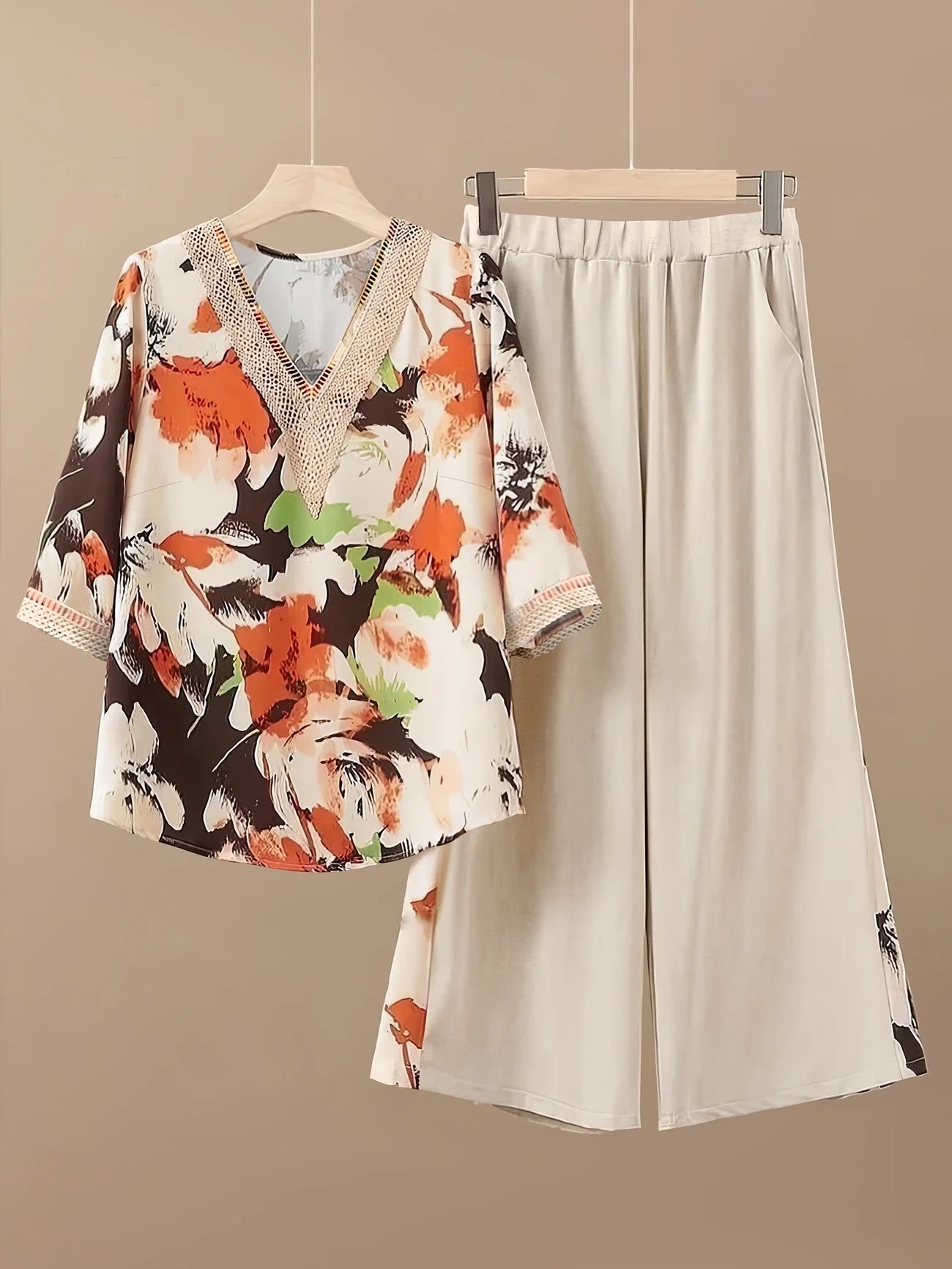 Chill Mode Co-Ord Set Half Sleeve T-shirt & Straight Leg Pant