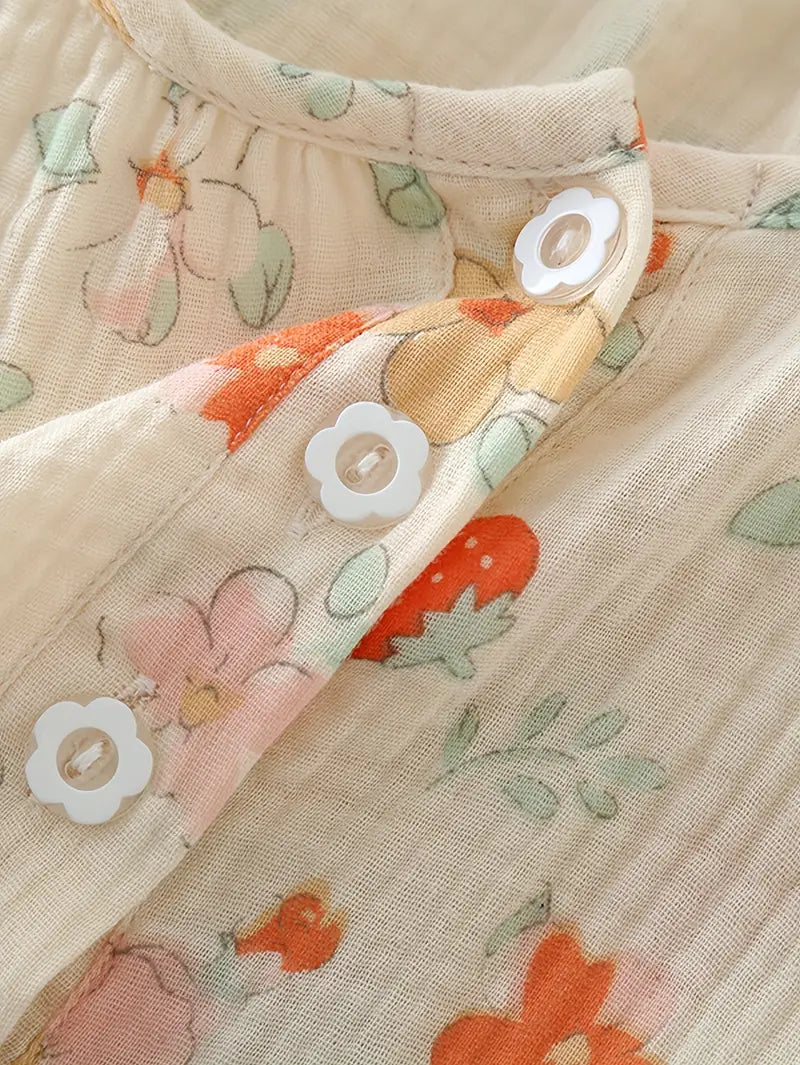 Women’s Elegant Floral Long Sleeve Pajama Set