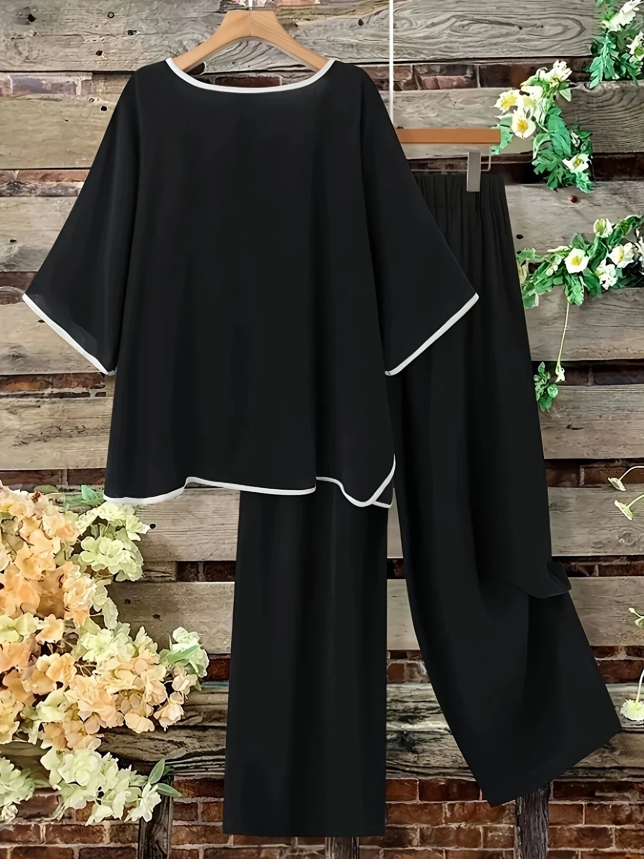 Chill Mode Co-Ord Set Half Sleeve T-shirt & Straight Leg Pant