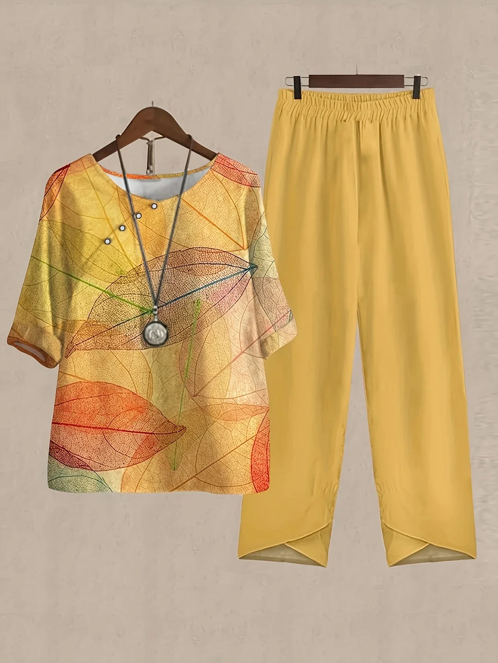 Chill Mode Co-Ord Set Half Sleeve T-shirt & Straight Leg Pant