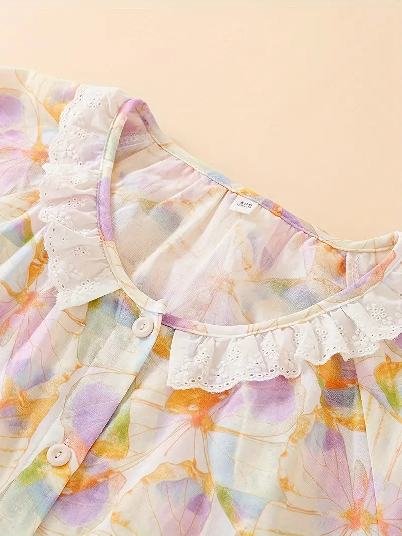 Women’s Elegant Floral Long Sleeve Pajama Set