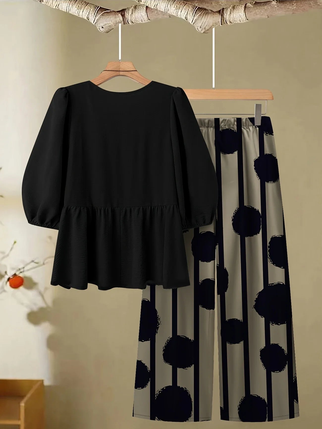 Chill Mode Co-Ord Set Half Sleeve T-shirt & Straight Leg Pant