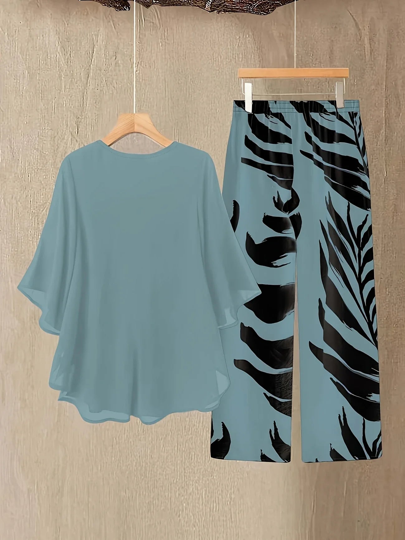 Chill Mode Co-Ord Set Half Sleeve T-shirt & Straight Leg Pant