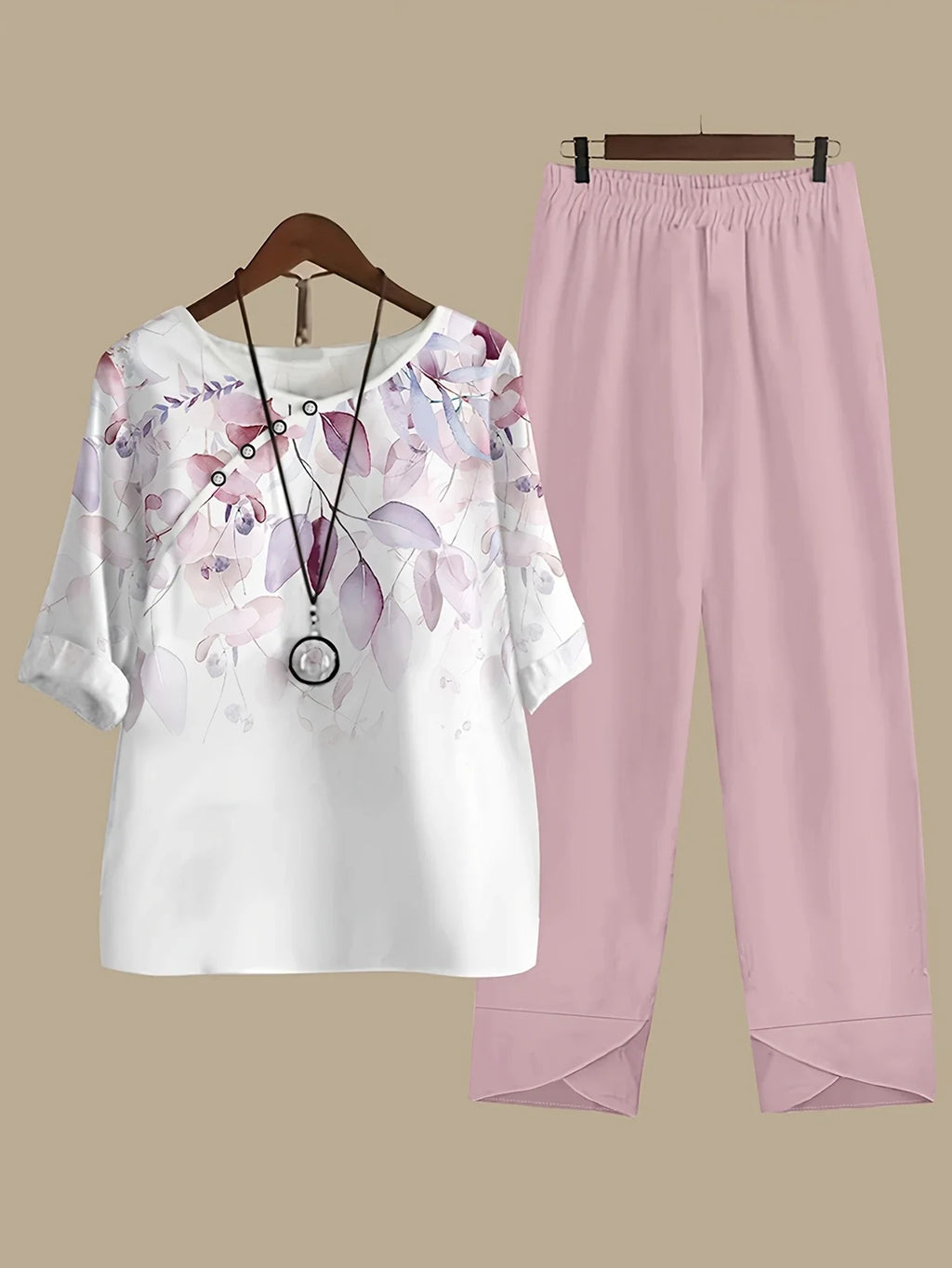Chill Mode Co-Ord Set Half Sleeve T-shirt & Straight Leg Pant
