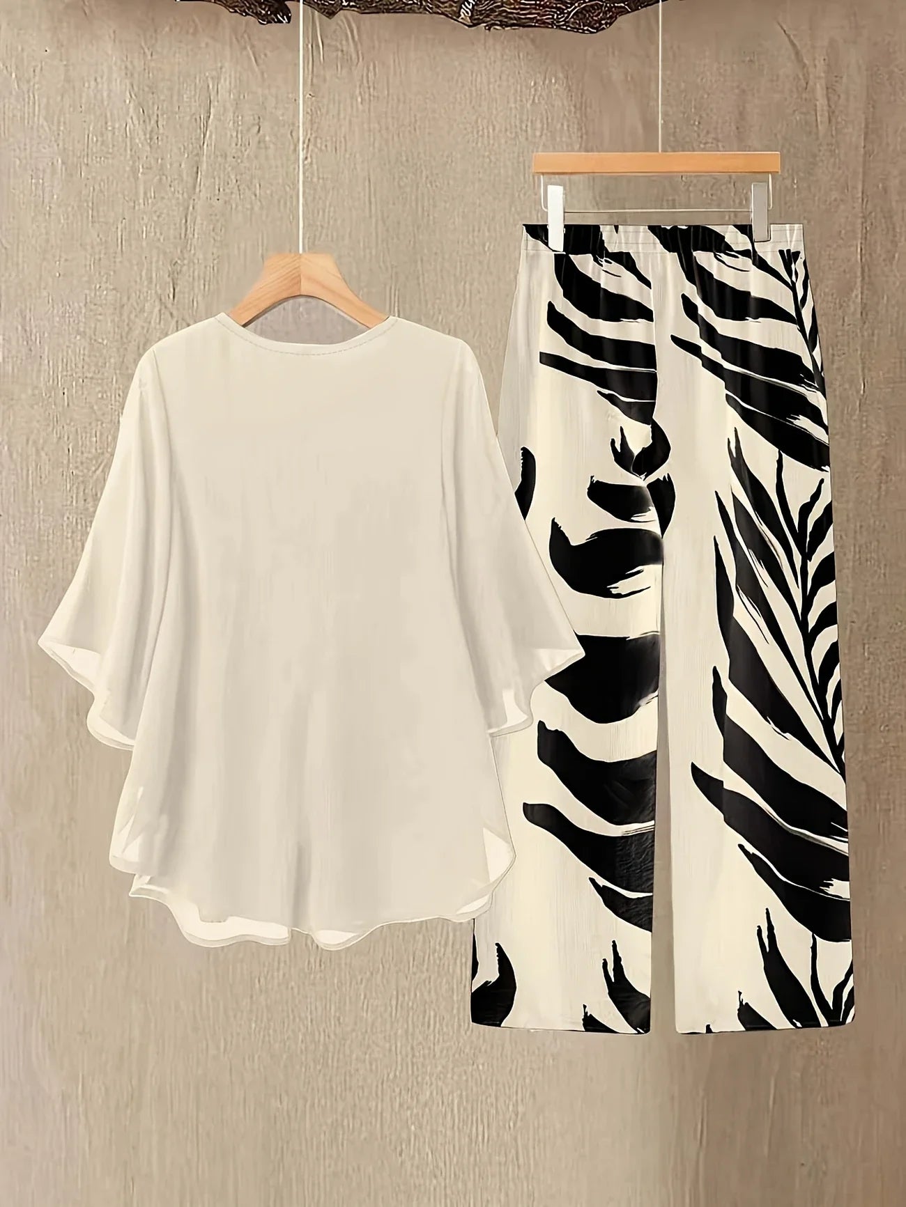 Chill Mode Co-Ord Set Half Sleeve T-shirt & Straight Leg Pant