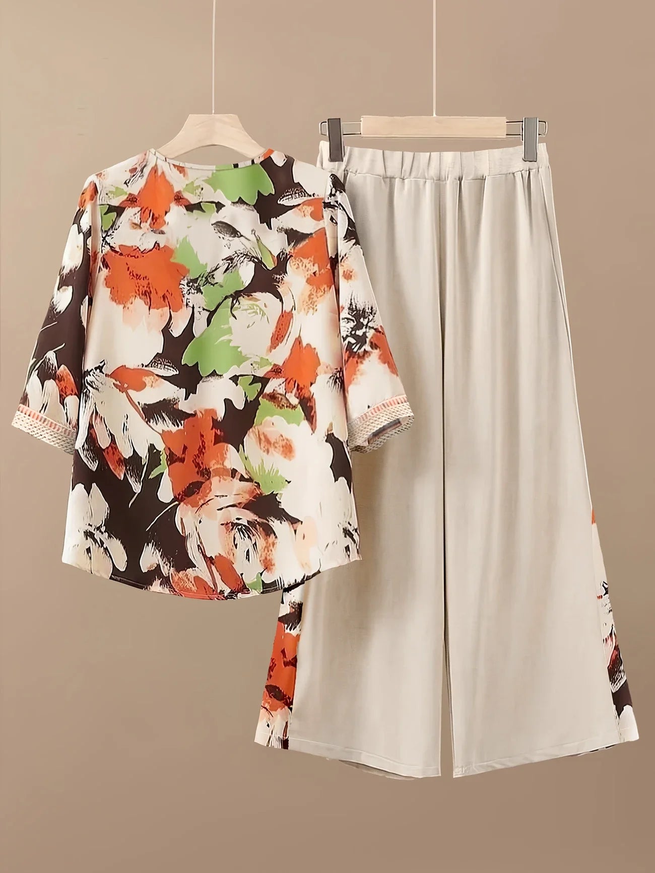 Chill Mode Co-Ord Set Half Sleeve T-shirt & Straight Leg Pant