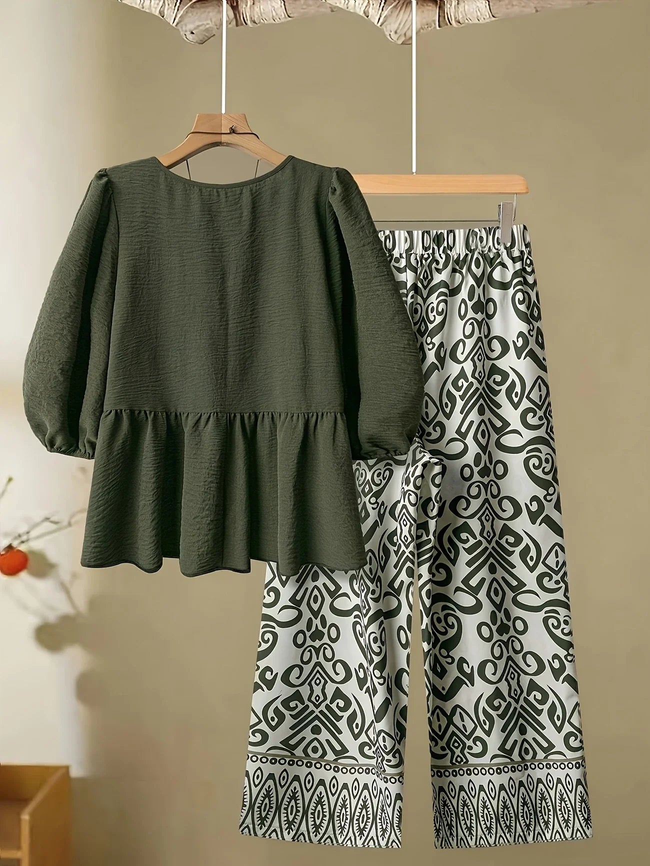 Chill Mode Co-Ord Set Half Sleeve T-shirt & Straight Leg Pant