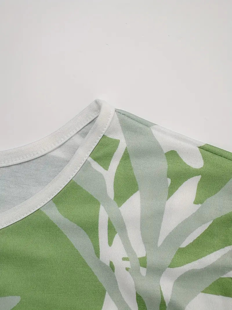 Chill Mode Co-Ord Set Half Sleeve T-shirt & Straight Leg Pant