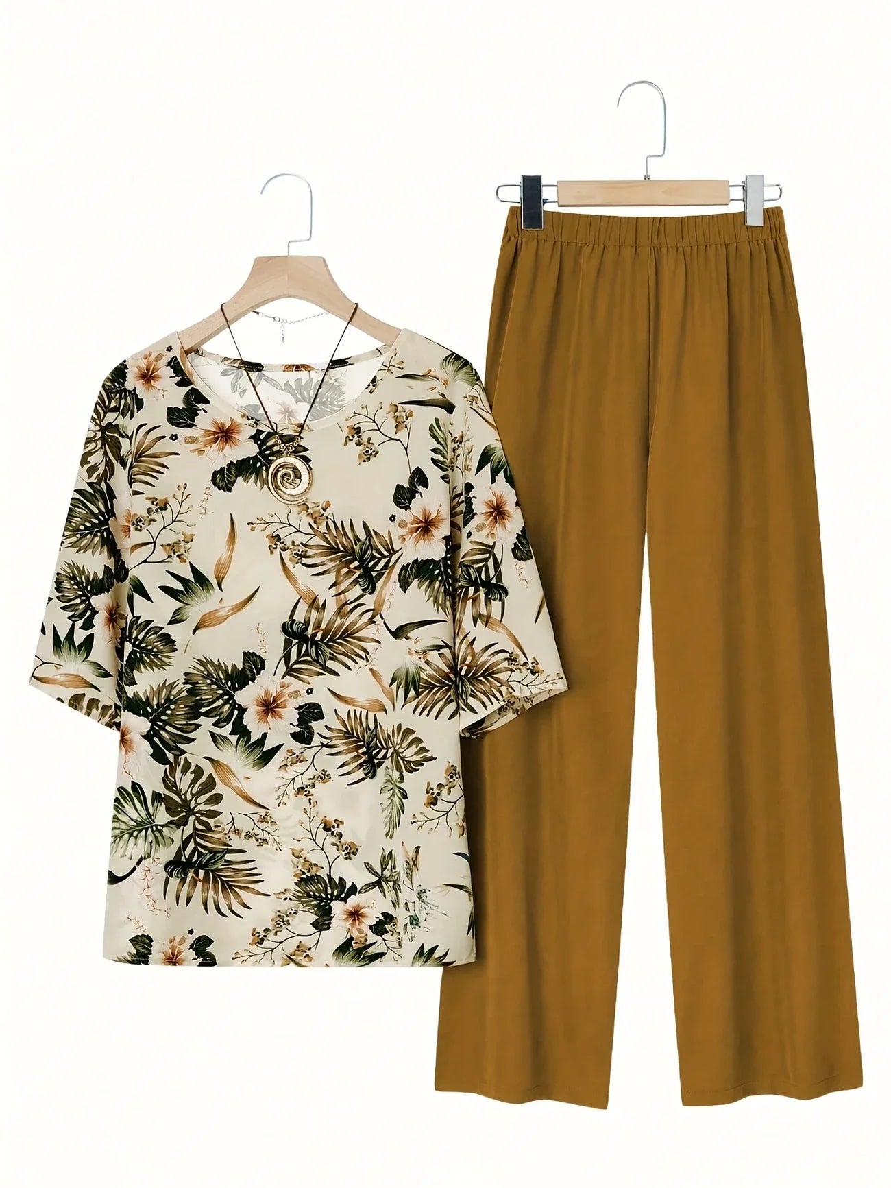 Chill Mode Co-Ord Set Half Sleeve T-shirt & Straight Leg Pant