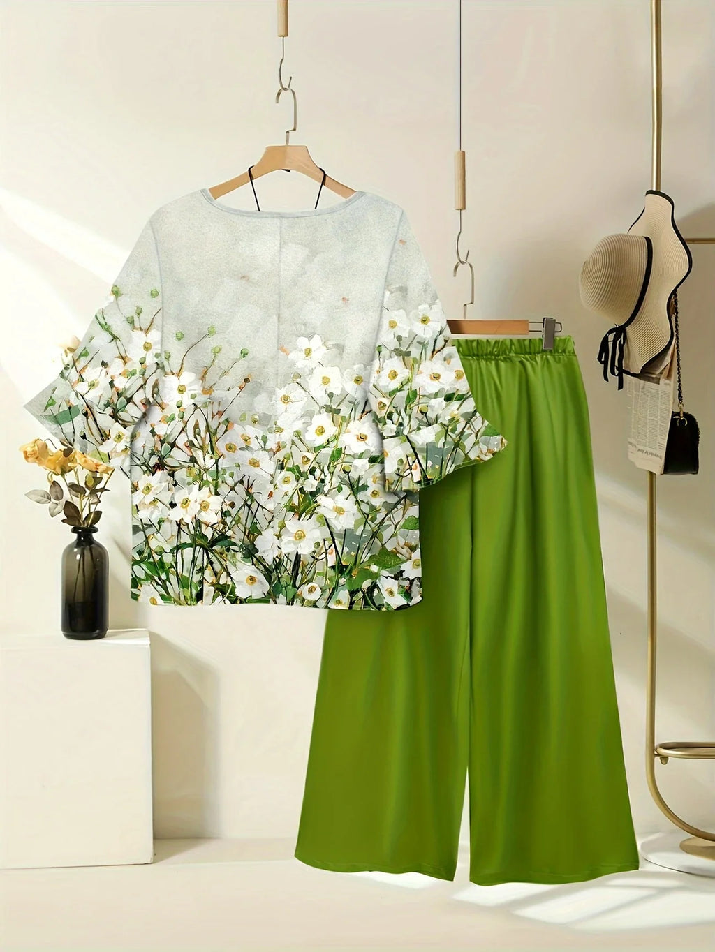 Chill Mode Co-Ord Set Half Sleeve T-shirt & Straight Leg Pant