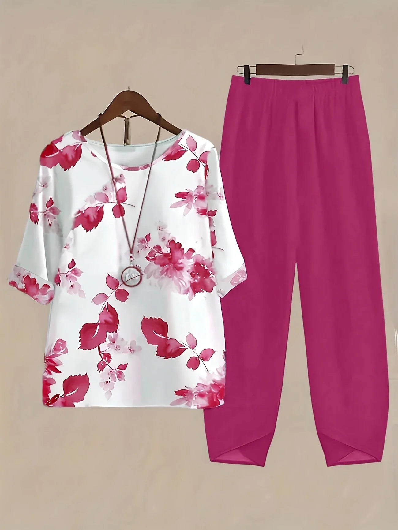 Chill Mode Co-Ord Set Half Sleeve T-shirt & Straight Leg Pant