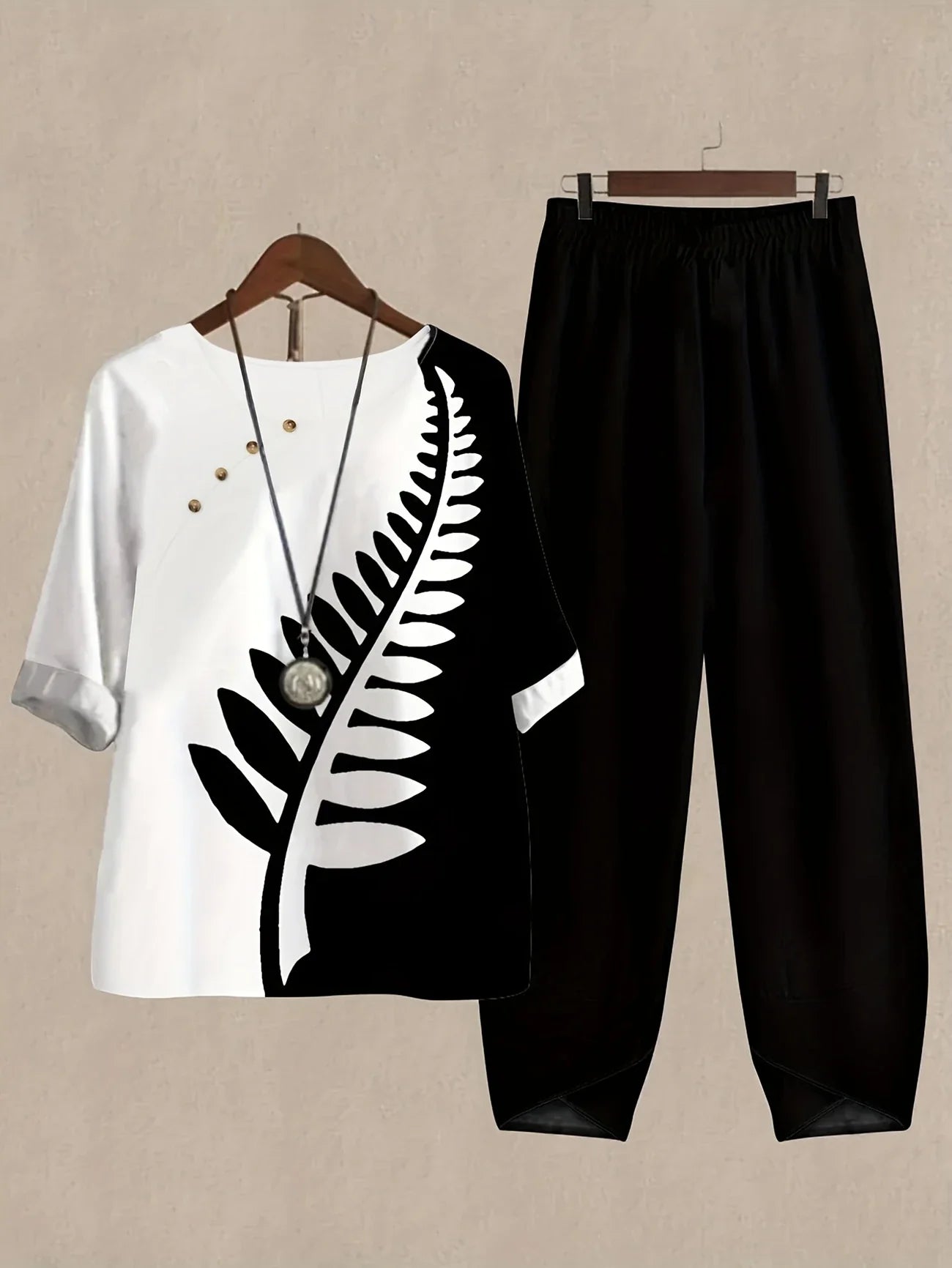 Chill Mode Co-Ord Set Half Sleeve T-shirt & Straight Leg Pant