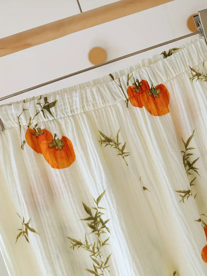 Women’s Elegant Floral Long Sleeve Pajama Set