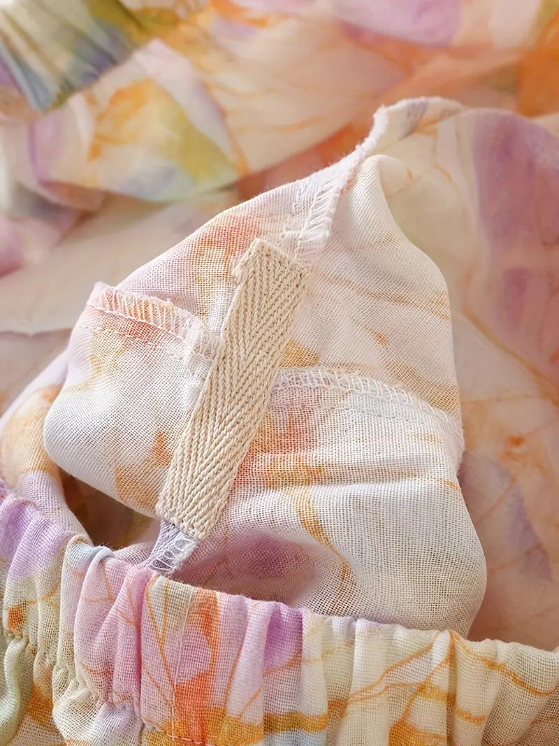 Women’s Elegant Floral Long Sleeve Pajama Set