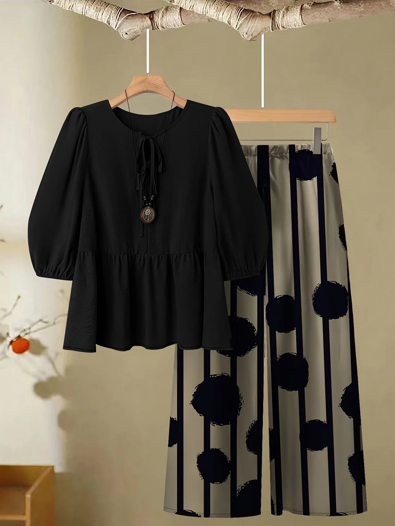 Chill Mode Co-Ord Set Half Sleeve T-shirt & Straight Leg Pant