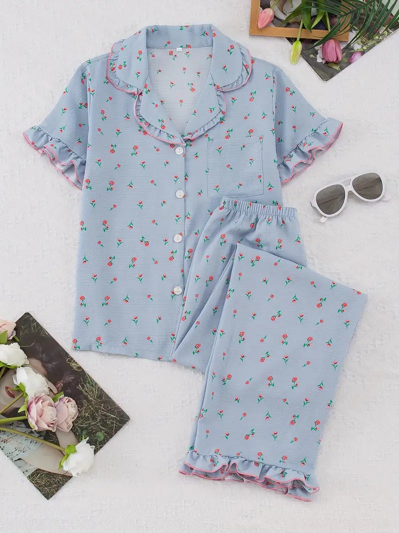 2 pic Set Bubble Pleated 2 pic Set