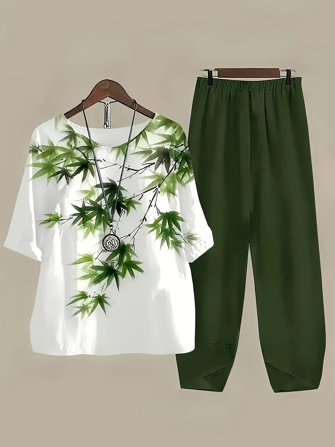 Chill Mode Co-Ord Set Half Sleeve T-shirt & Straight Leg Pant