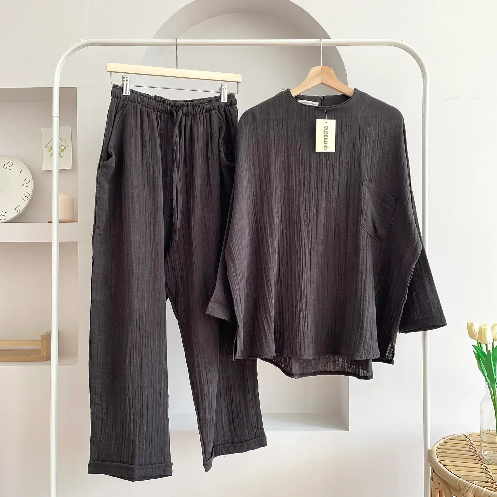 Comfort Chic: Plus-Size Shirt & Pants Set