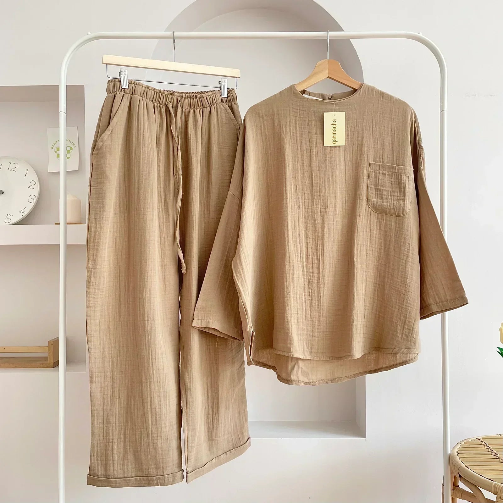 Comfort Chic: Plus-Size Shirt & Pants Set