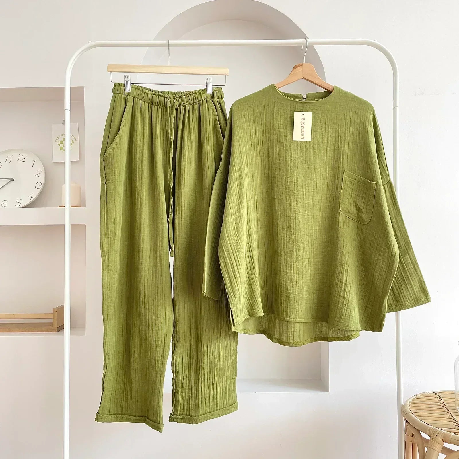 Comfort Chic: Plus-Size Shirt & Pants Set